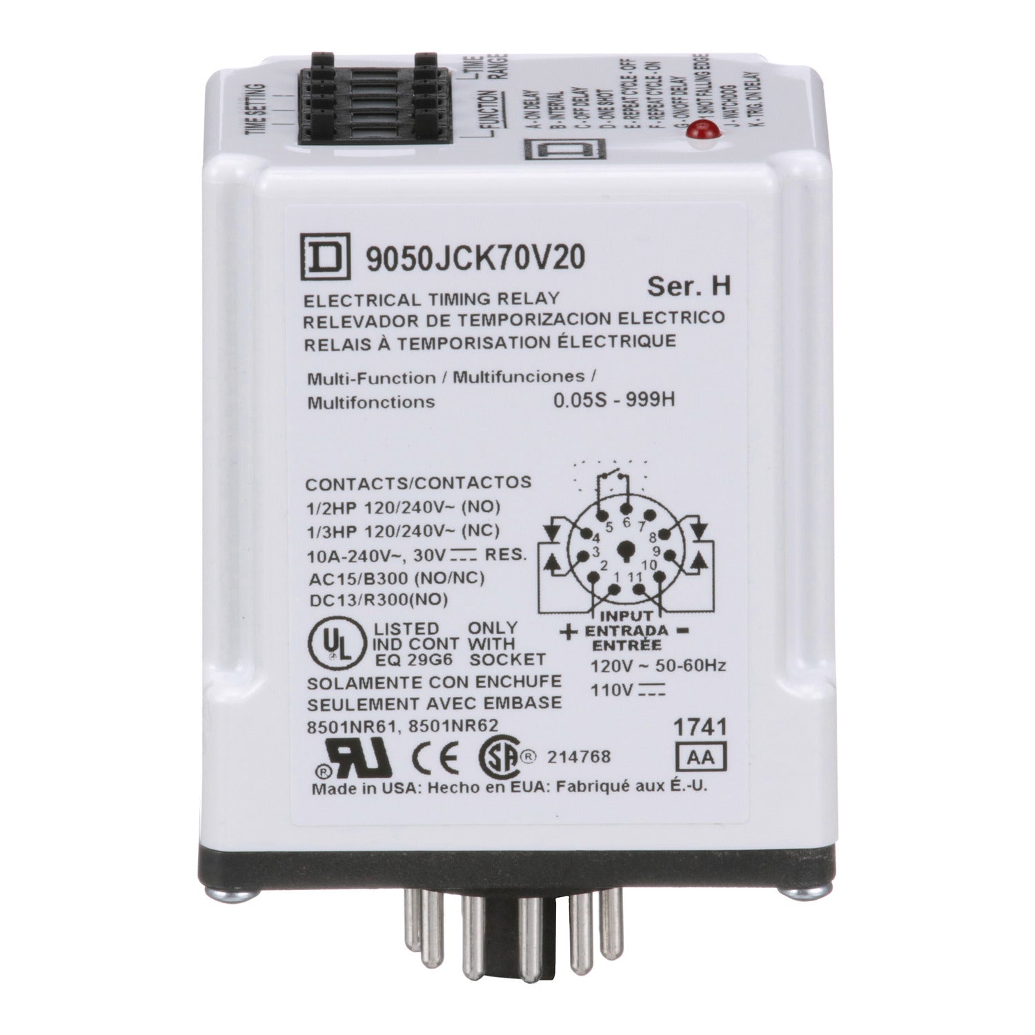 9050JCK70V20 - Schneider Electric - Square D Multifunction Programmable Harmony Timer