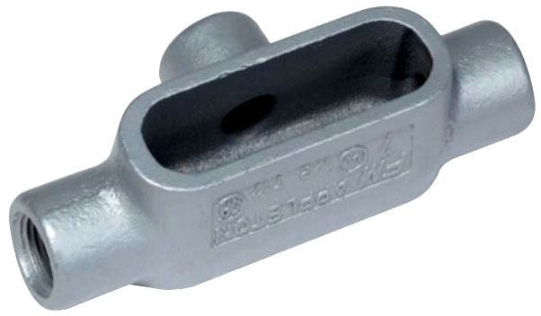 T58 - Appleton - 1-1/2 Inch T Conduit Body, Epoxy Coated Iron