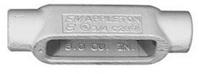 C58 - Appleton - 1-1/2 Inch C Conduit Body Epoxy Coated Iron
