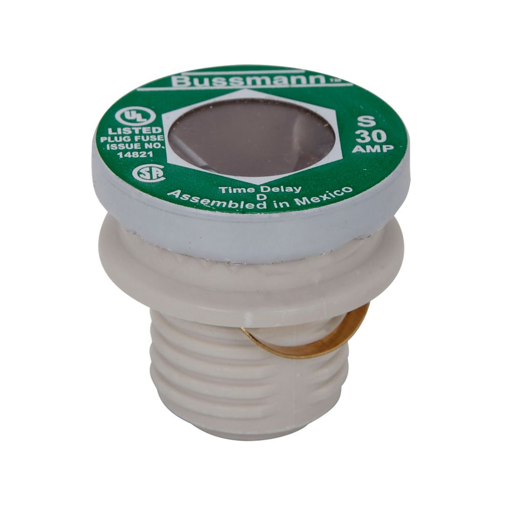 S-30 - Eaton Bussmann Series - Eaton Bussmann series Type S plug fuse
