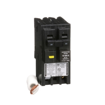 HOM230GFI - Schneider Electric - Plug-In 30 Amp 2 Pole 240 Volt Square D Homeline GFCI Circuit Breaker