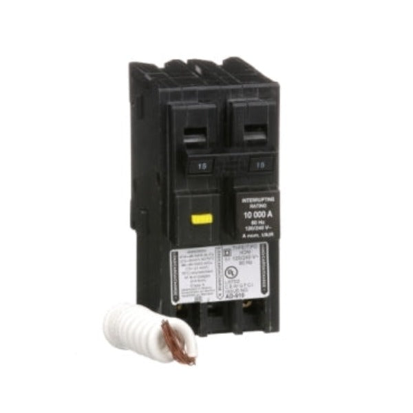 HOM215GFI - Homeline 15 Amp 2 Pole 240 Volt Ground Fault Circuit Breaker