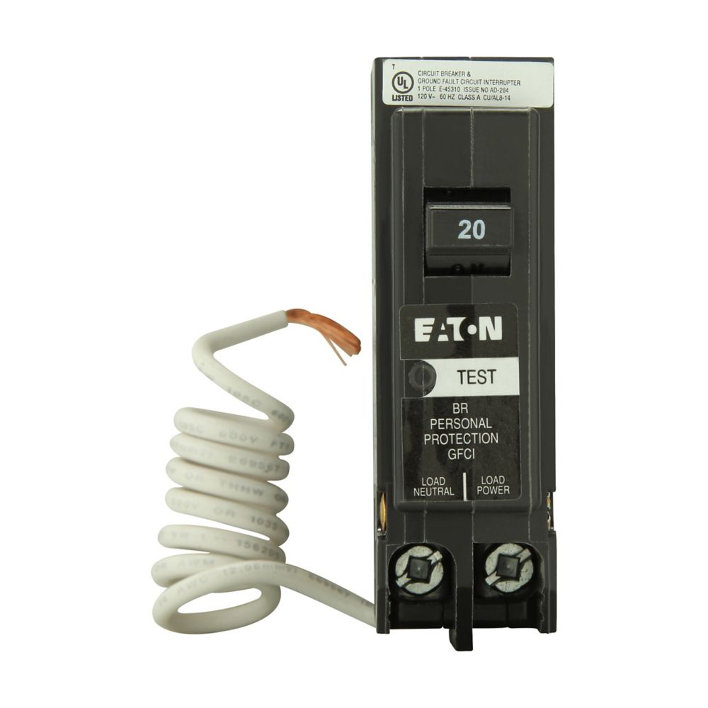 BRN120GF - Eaton Cutler-Hammer - Plug-In 20 Amp 240 Volt 1 Pole Molded Case Circuit Breaker