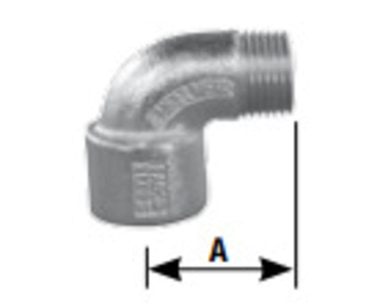 ELMF9050 - Appleton - 1/2" 90����� Male/Female Elbow Explosion-Proof Malleable Iron Fitting