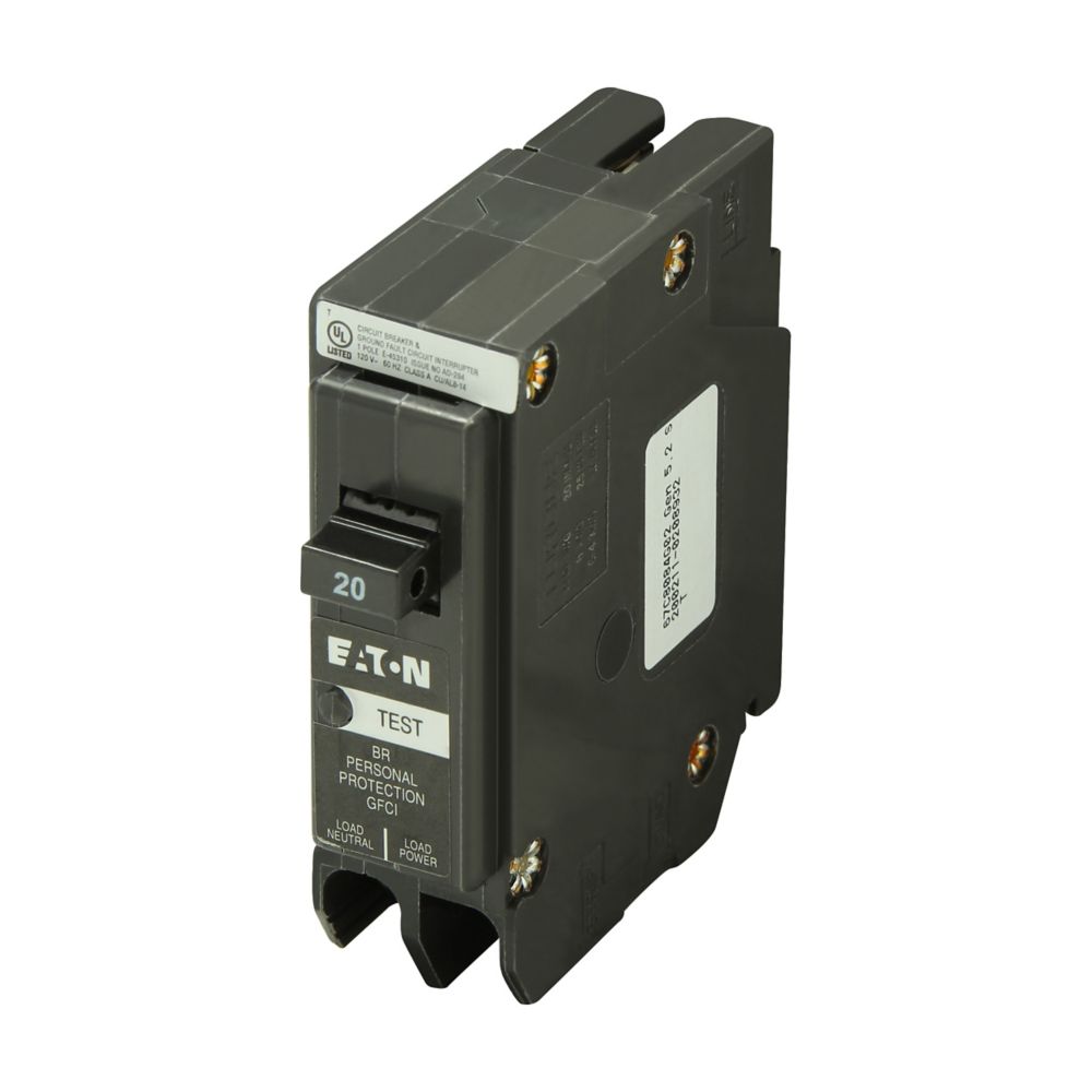 BRN120GF - Eaton Cutler-Hammer - Plug-In 20 Amp 240 Volt 1 Pole Molded Case Circuit Breaker