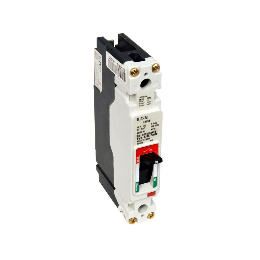 EGS1050FFB - Eaton Cutler-Hammer - 50 Amp 1 Pole 240 Volt Bolt-On Molded Case Circuit Breakers