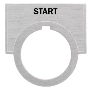 52NL03 - Siemens Legend Plate START Accessory