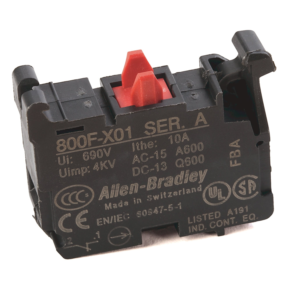 800FX01 - Allen-Bradley - 22mm Contact Block 800F PB
