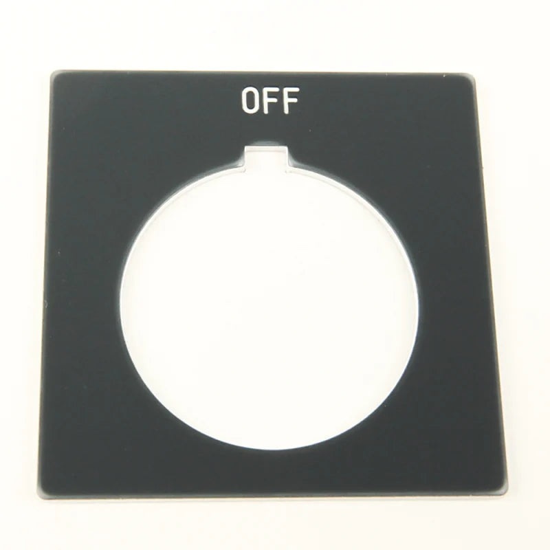 800HW118 - Allen-Bradley - 30mm 800H OPEN Grey Legend Plate