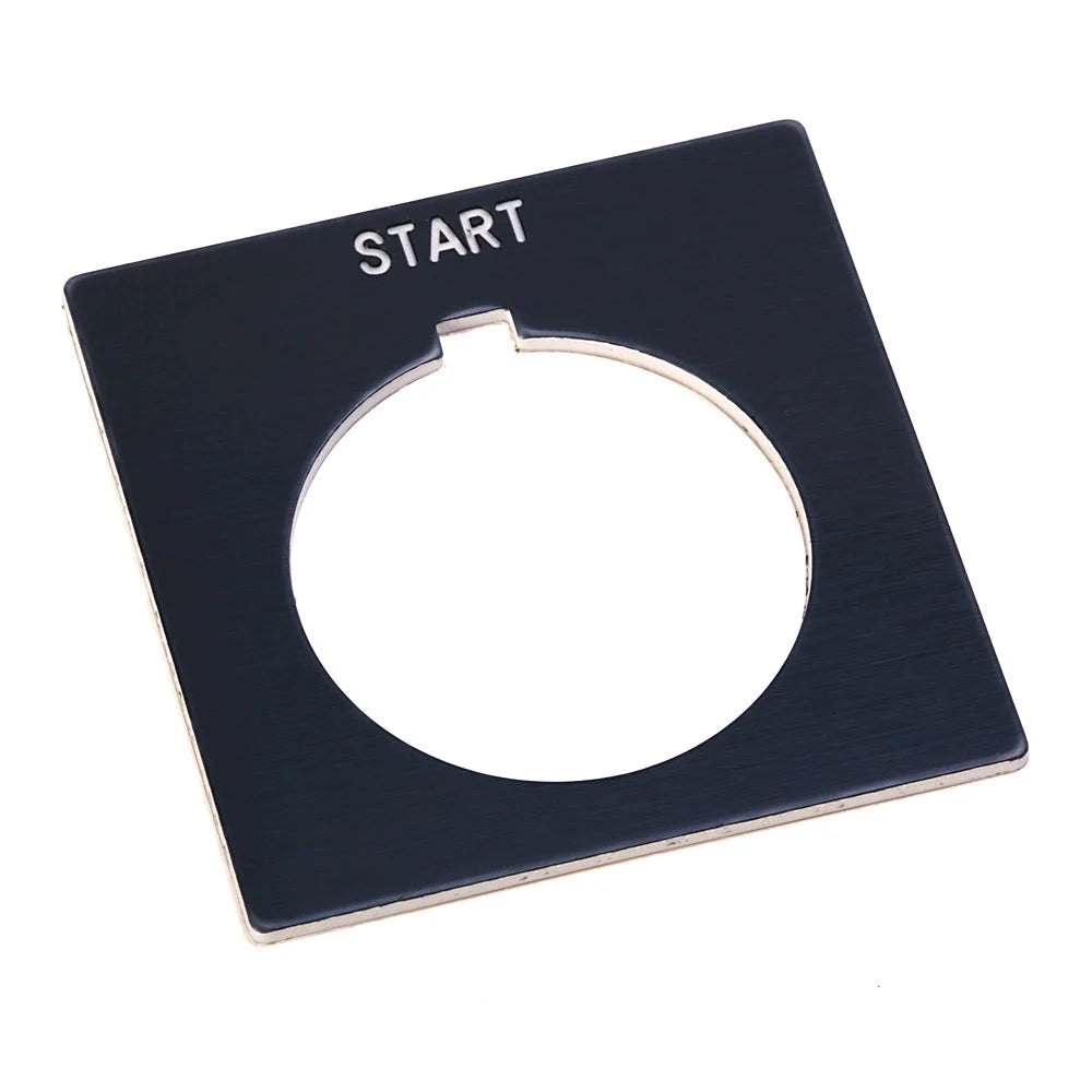 800HW126 - Allen-Bradley - 30mm 800H START Grey Legend Plate