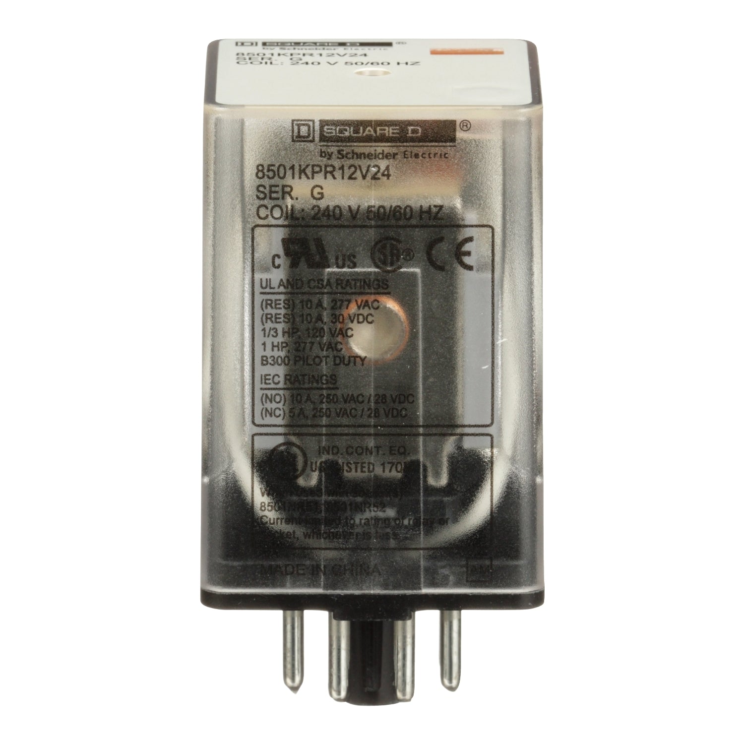 8501KPR12V24 - Schneider Electric - Square D 120V Plug In Relay
