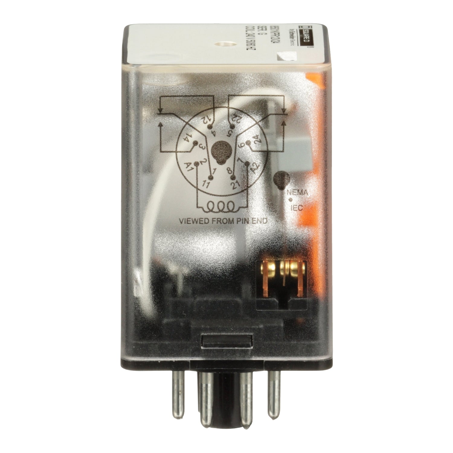 8501KPR12V24 - Schneider Electric - Square D 120V Plug In Relay