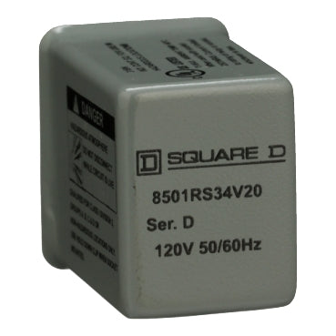 8501RS34V20 - Square D - Miniature Low Voltage 120V AC 5A 4PDT 14-Blade Coil Relay