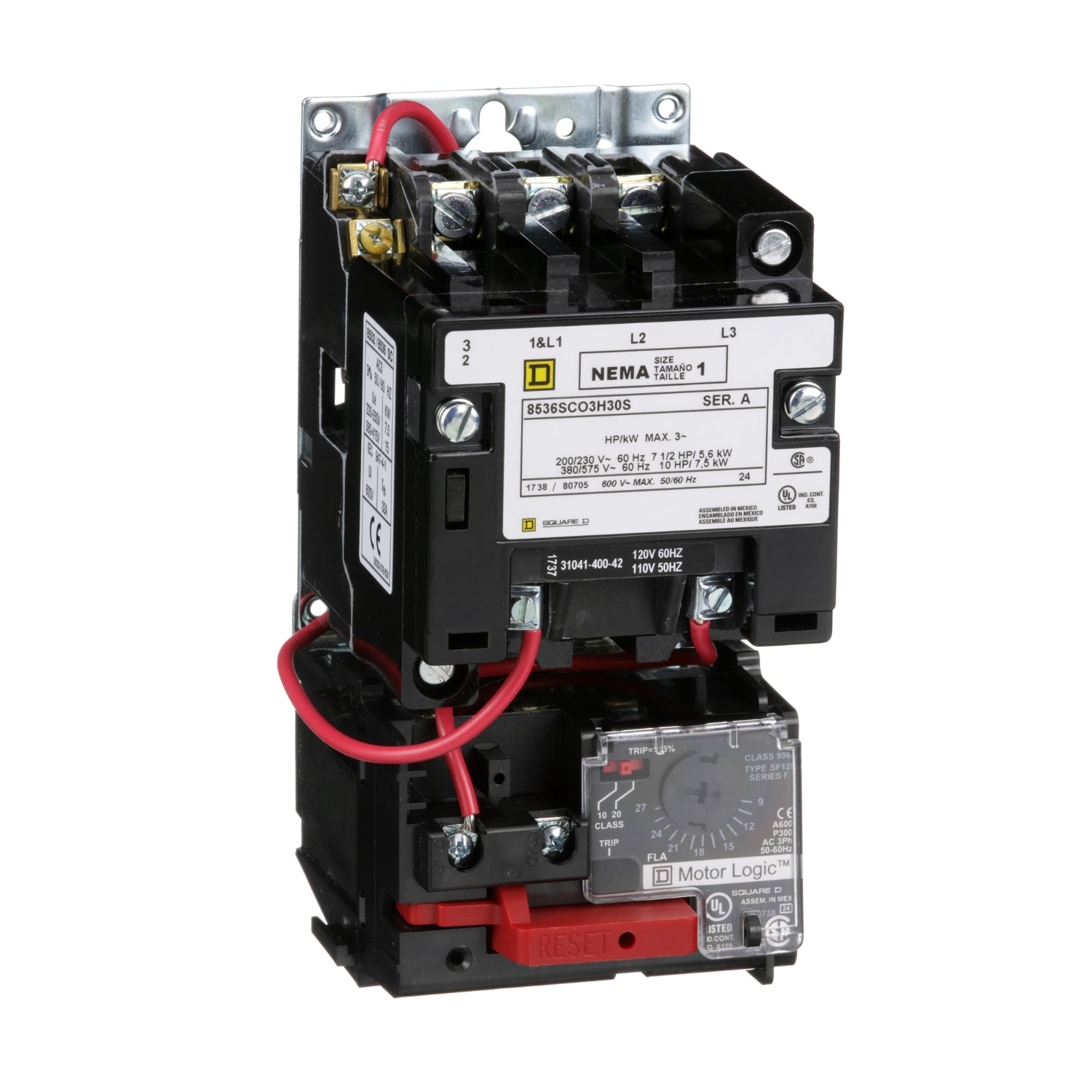 8536SCO3V02H30S - Schneider Electric - 27 Amp 3 Pole 600 Volt Square D Molded Case Circuit Breaker