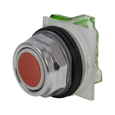 9001KR1RH5 - Square D - 30mm 1NO Flush Red Pushbutton