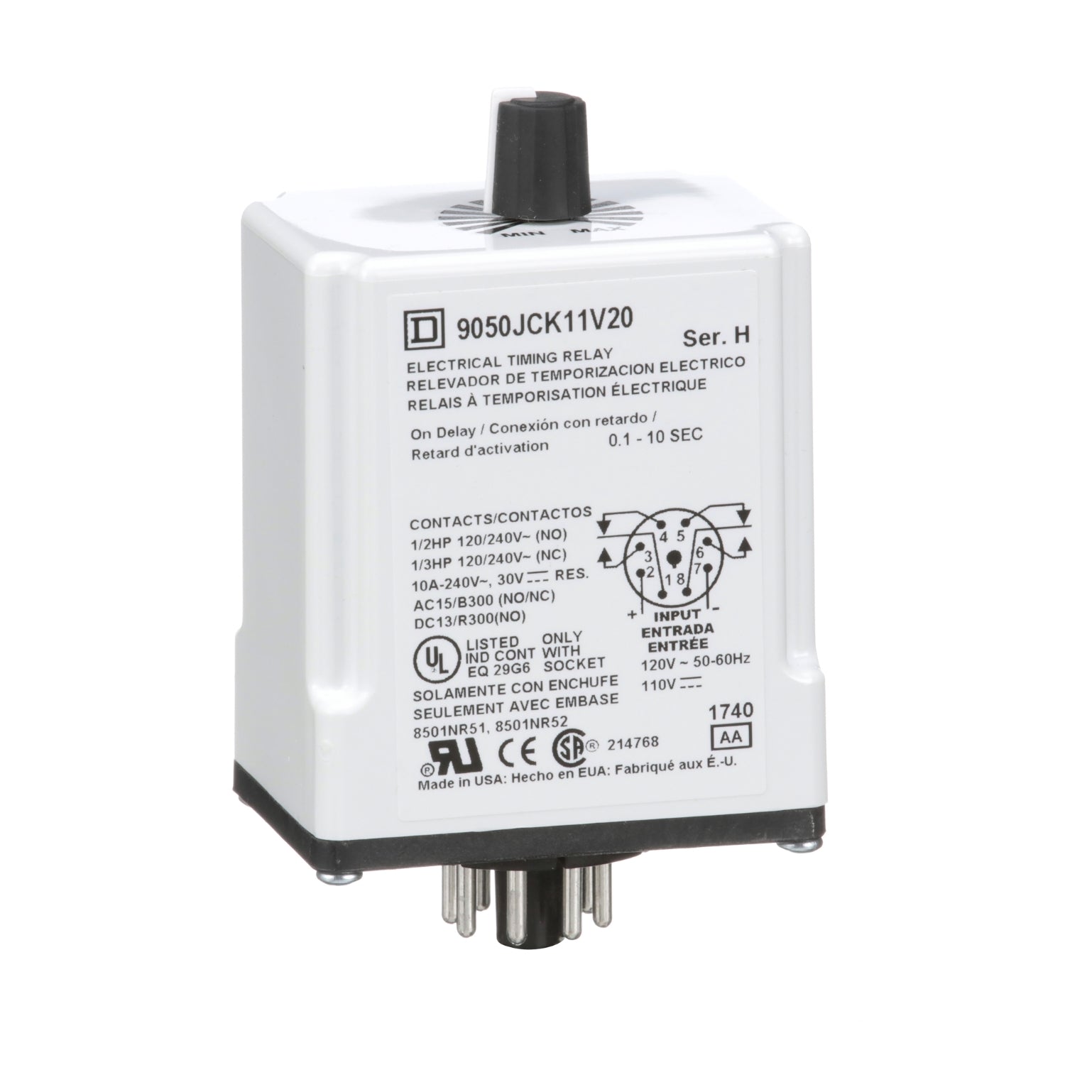 9050JCK11V20 - Schneider Electric - Square D Timing Relay