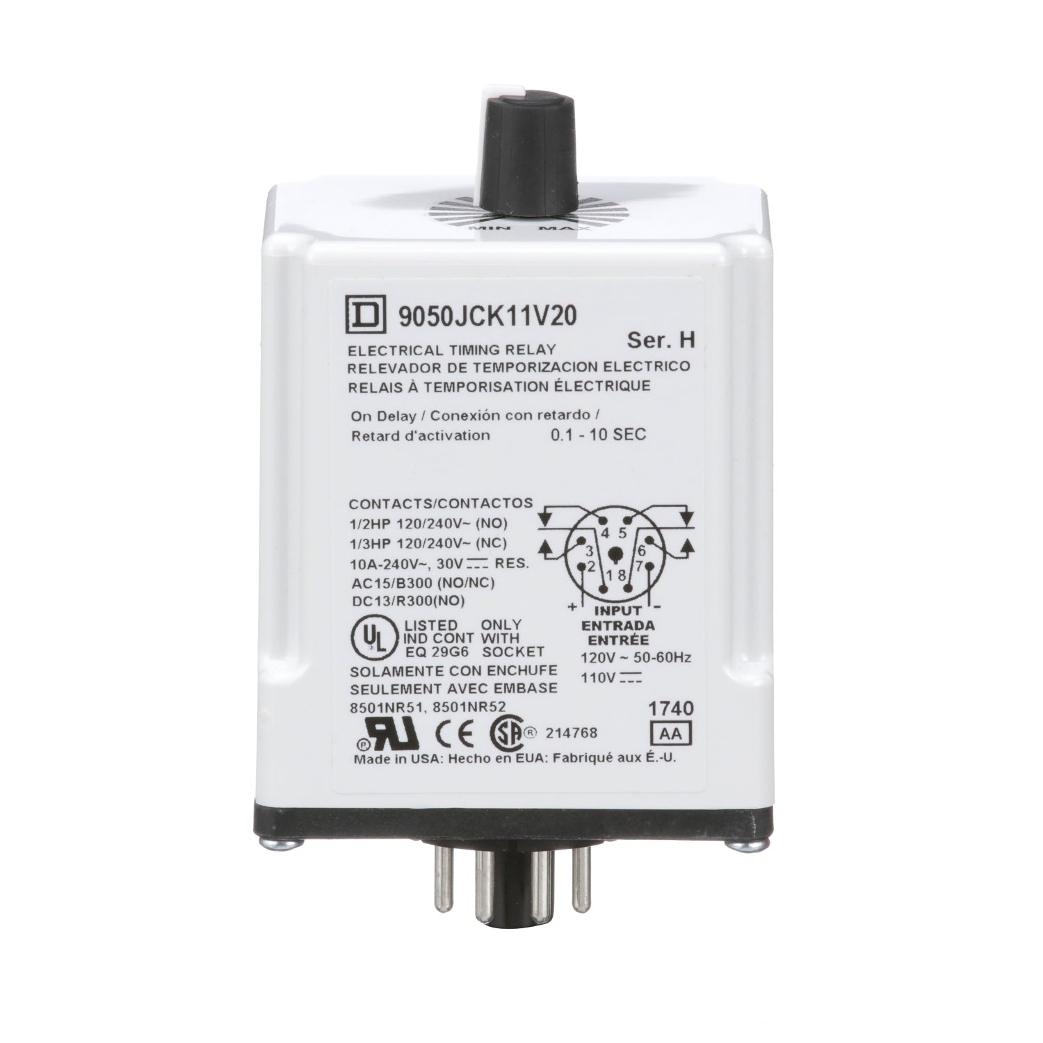 9050JCK11V20 - Schneider Electric - Square D Timing Relay