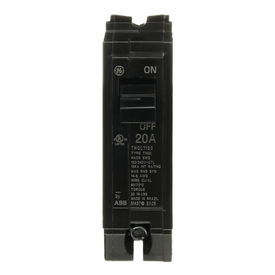 THQL1120 - General Electric - 20 Amp 1 Pole 120 V Circuit Breaker