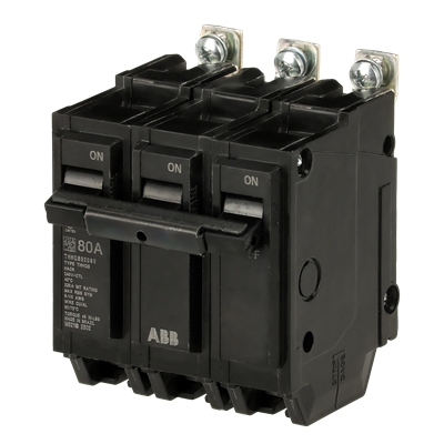 THHQB32080 - General Electric - 80 Amp 3 Pole 208 V Circuit Breaker