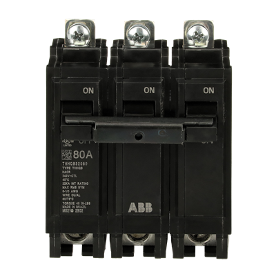 THHQB32080 - General Electric - 80 Amp 3 Pole 208 V Circuit Breaker