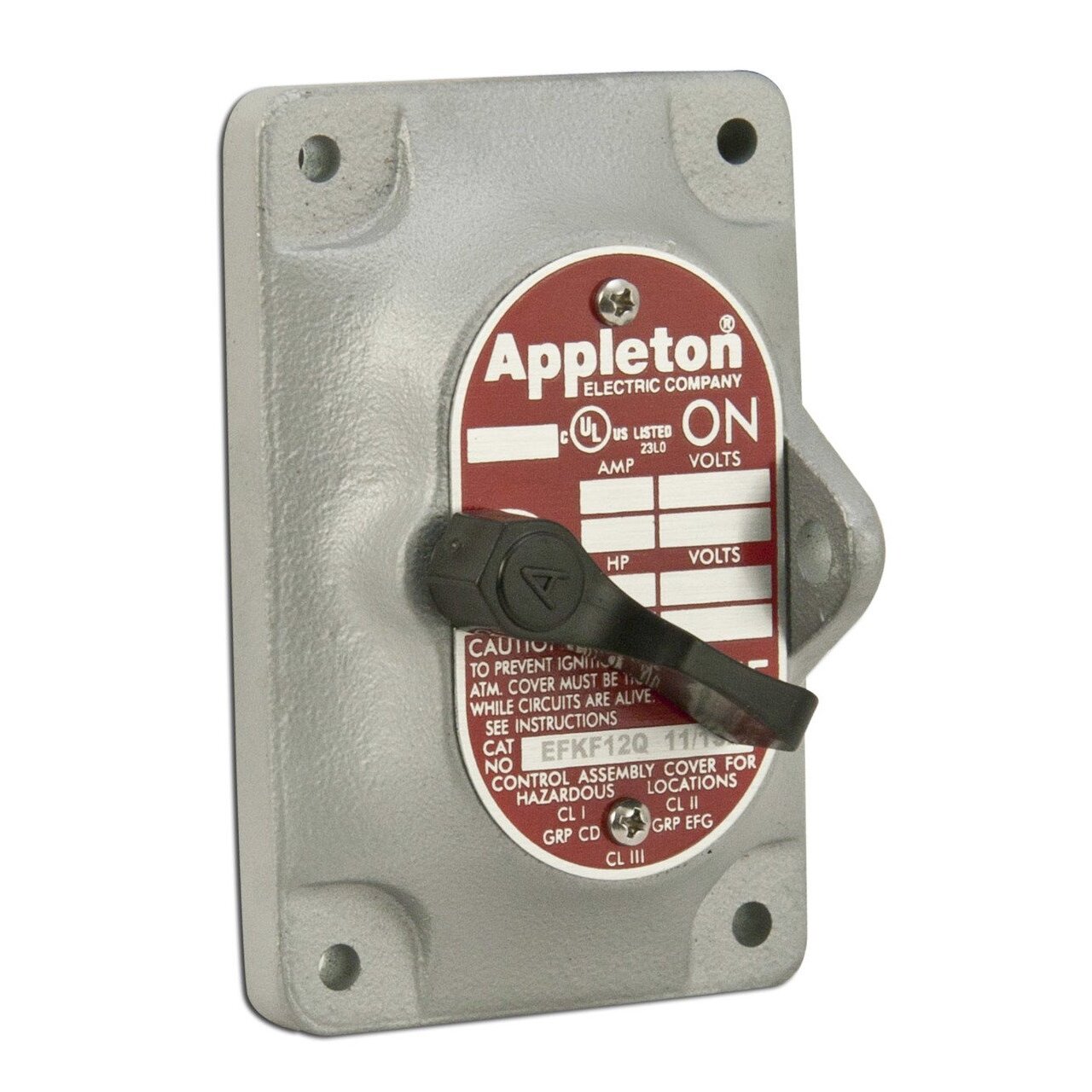 EFKF12Q  - Appleton - 1-Gang EFS Switch Cover Only