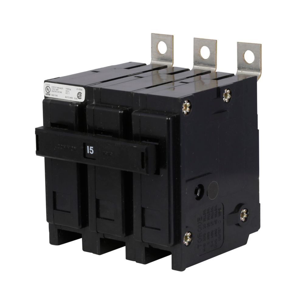 BAB3015H - Eaton Cutler Hammer - 15A 240 V Three-Pole BAB Thermal Magnetic Circuit Breakers