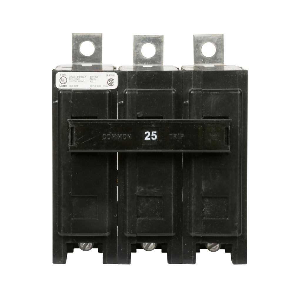 BAB3025H - Eaton Cutler Hammer - 25A 240 V Three-Pole BAB Thermal Magnetic Circuit Breakers