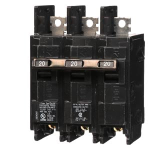 BQ3B020 - Siemens - 20 Amp 3-Pole 240 Volt Circuit Breakers