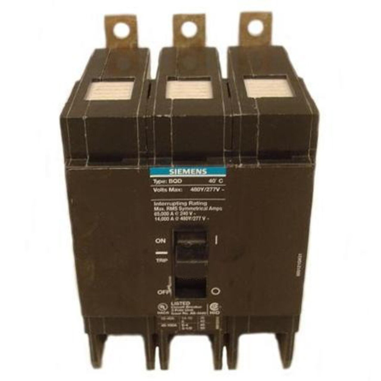 BQD370 - Siemens - 70 Amp 3-Pole 480 Volt Circuit Breakers