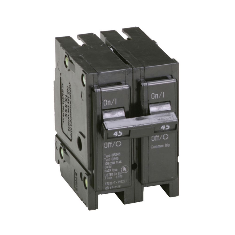 BR245 - Eaton Cutler Hammer - 45A 120/240V Two-Pole BR Thermal Magnetic Circuit Breakers
