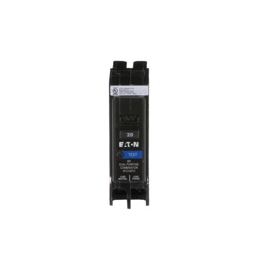 BRN120DF - Eaton - BR Arc Fault / Ground Fault Circuit Breaker BR Dual Function AF/GF 1P 20A Pigtail Neutral