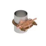 GAR1929 - Burndy - 2-1/2" to 2-7/8" Rod 2-1/2" Pipe Bright Dipped Mechanical Grounding Connector