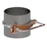GAR3906 - Burndy - 6" Pipe 3/8" Stud Galvanized Steel Hardware Mechanical Grounding Connector