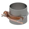 GAR3906 - Burndy - 6" Pipe 3/8" Stud Galvanized Steel Hardware Mechanical Grounding Connector