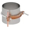 GAR3906 - Burndy - 6" Pipe 3/8" Stud Galvanized Steel Hardware Mechanical Grounding Connector