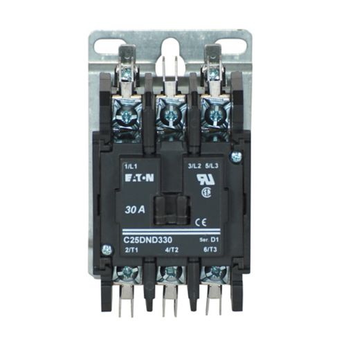 C25DND330A - Eaton - Two- And Three-Pole 30A 110-120 Vac Definite Purpose Contactor