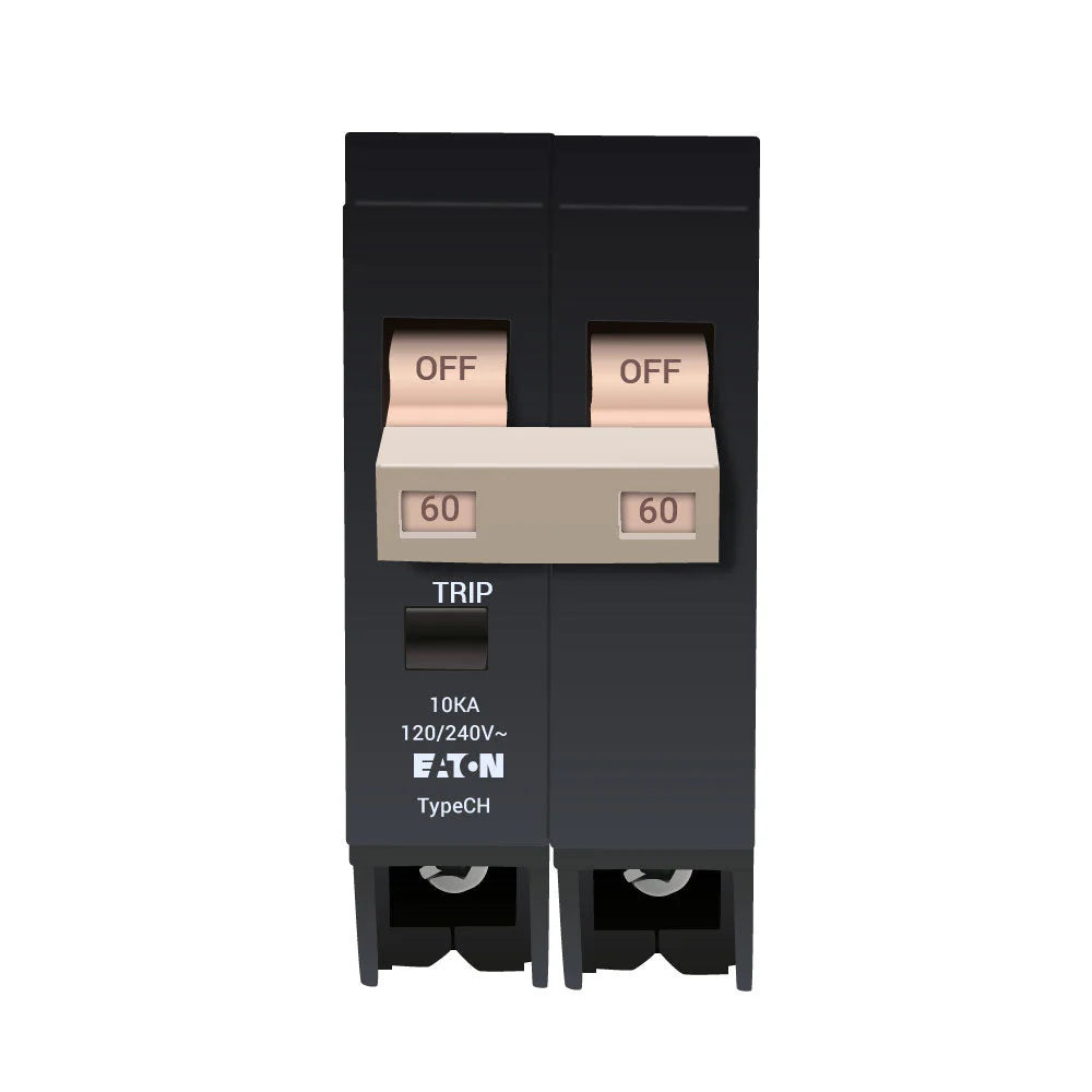 CH260 - Eaton Cutler-Hammer - Plug-In 60 Amp 240 Volt 2 Pole Circuit Breaker