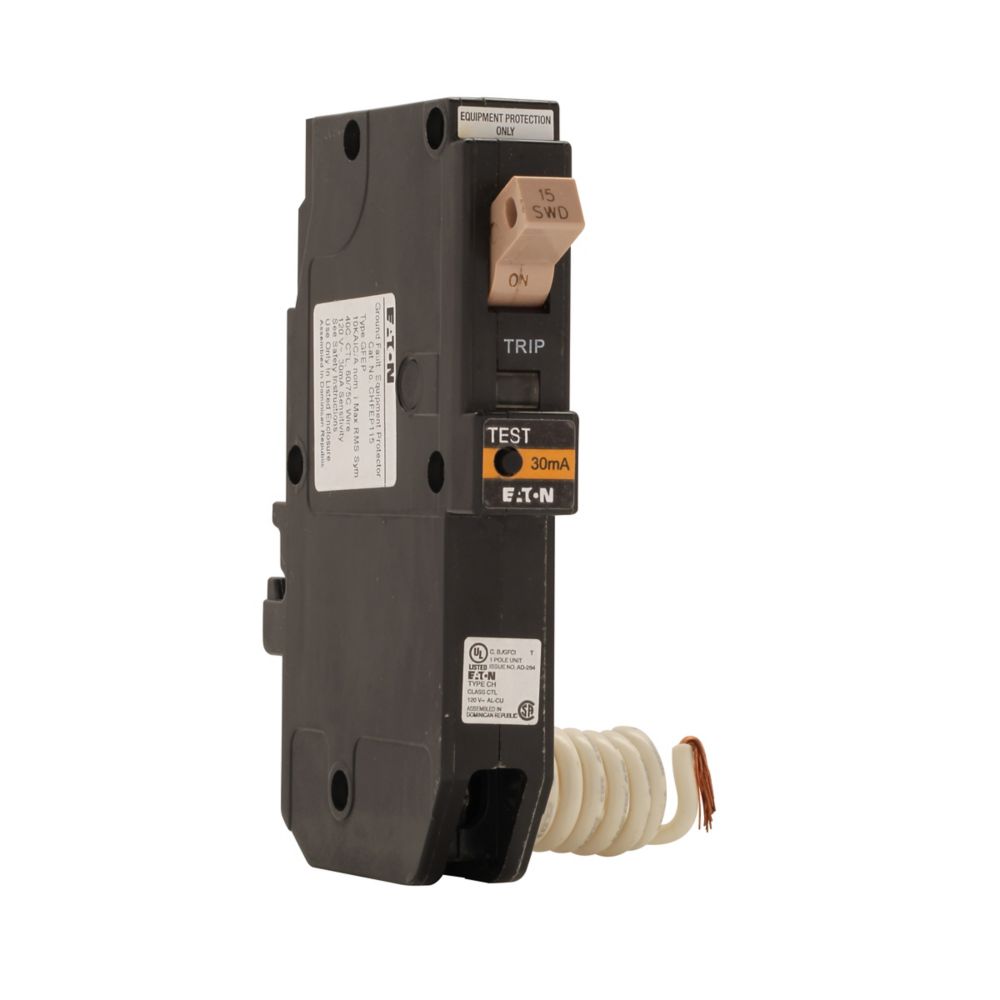 CHFN120EP - Eaton - 30mA CH Equipment Protection CH GFCI Circuit Breakers