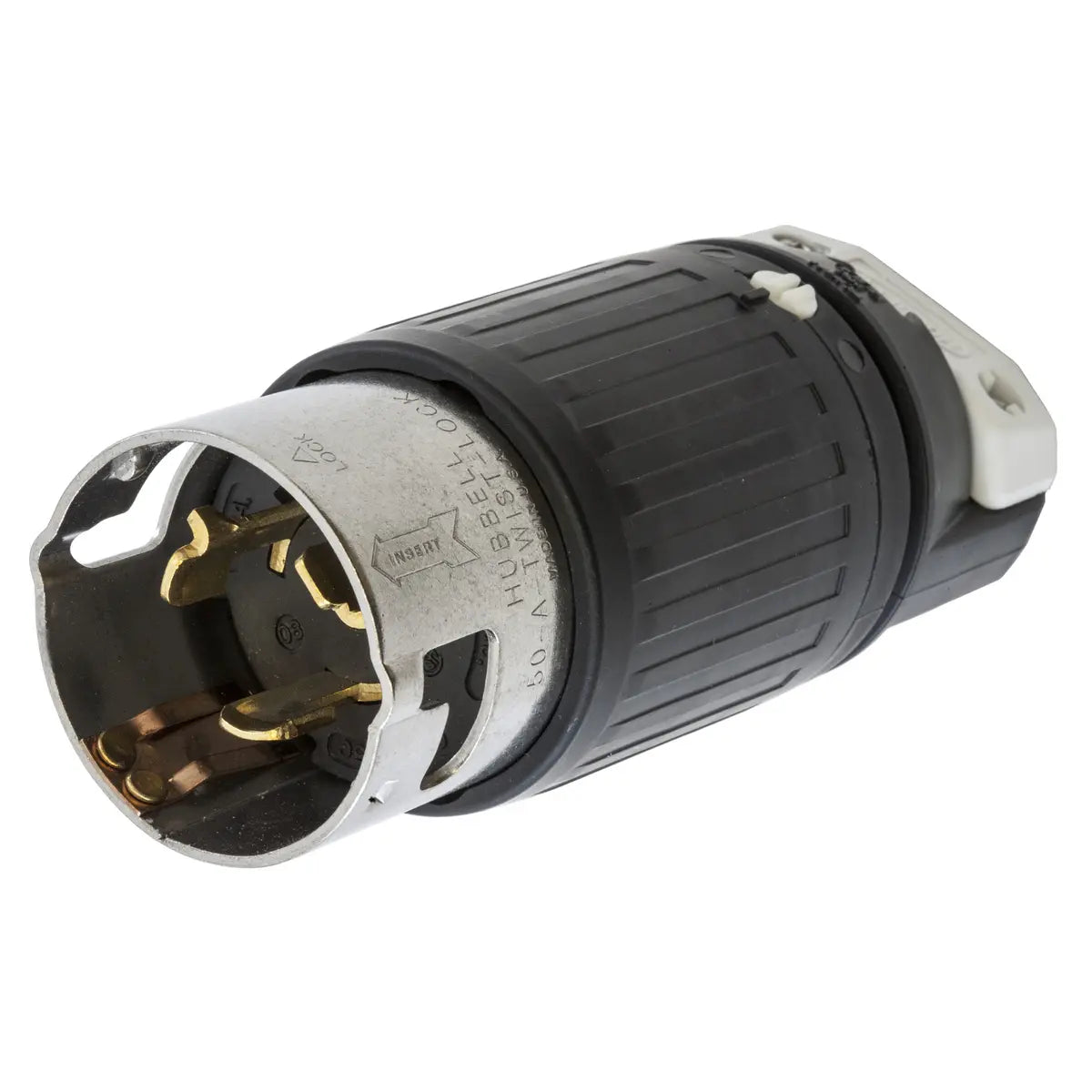 CS6365C - Hubbell Wiring Device-Kellems - 50A 125/250V 3-Pole 4-Wire Grounding Twist-Lock Male Plug