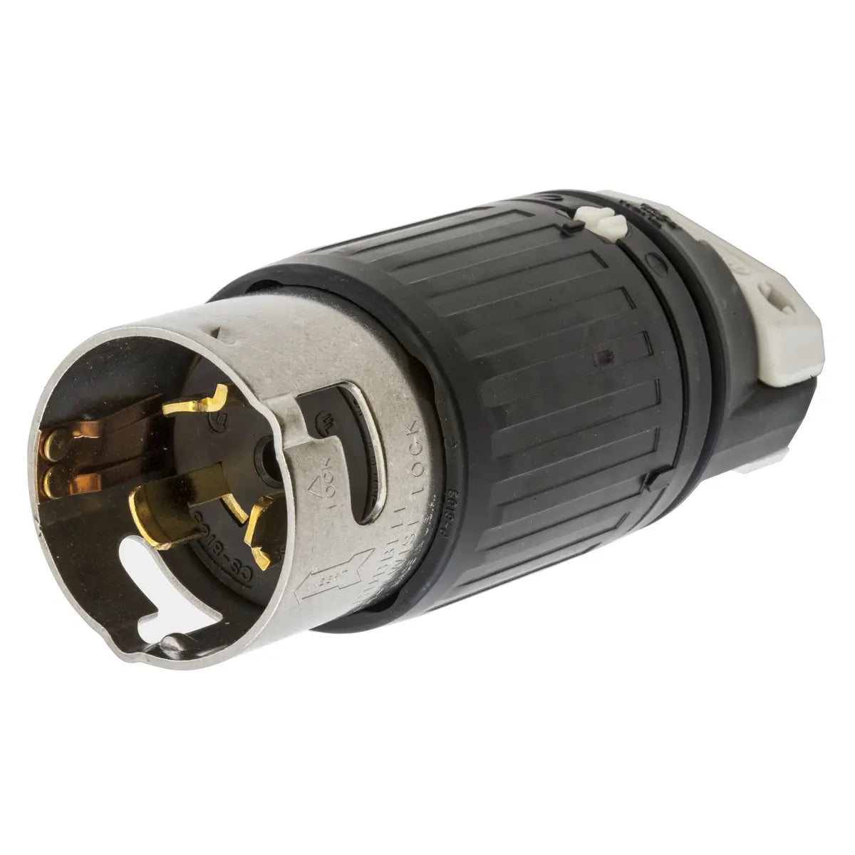 CS8165C - Hubbell Wiring Device-Kellems - 50A 3-Phase 480V 3-Pole 4-Wire Grounding Twist-Lock Male Plug