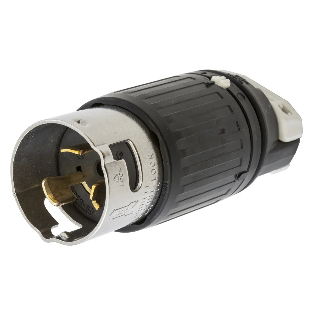 CS8265C - Hubbell Wiring Device-Kellems - 50A 3-Phase 250V 2-Pole 3-Wire Grounding Twist-Lock Male Plug