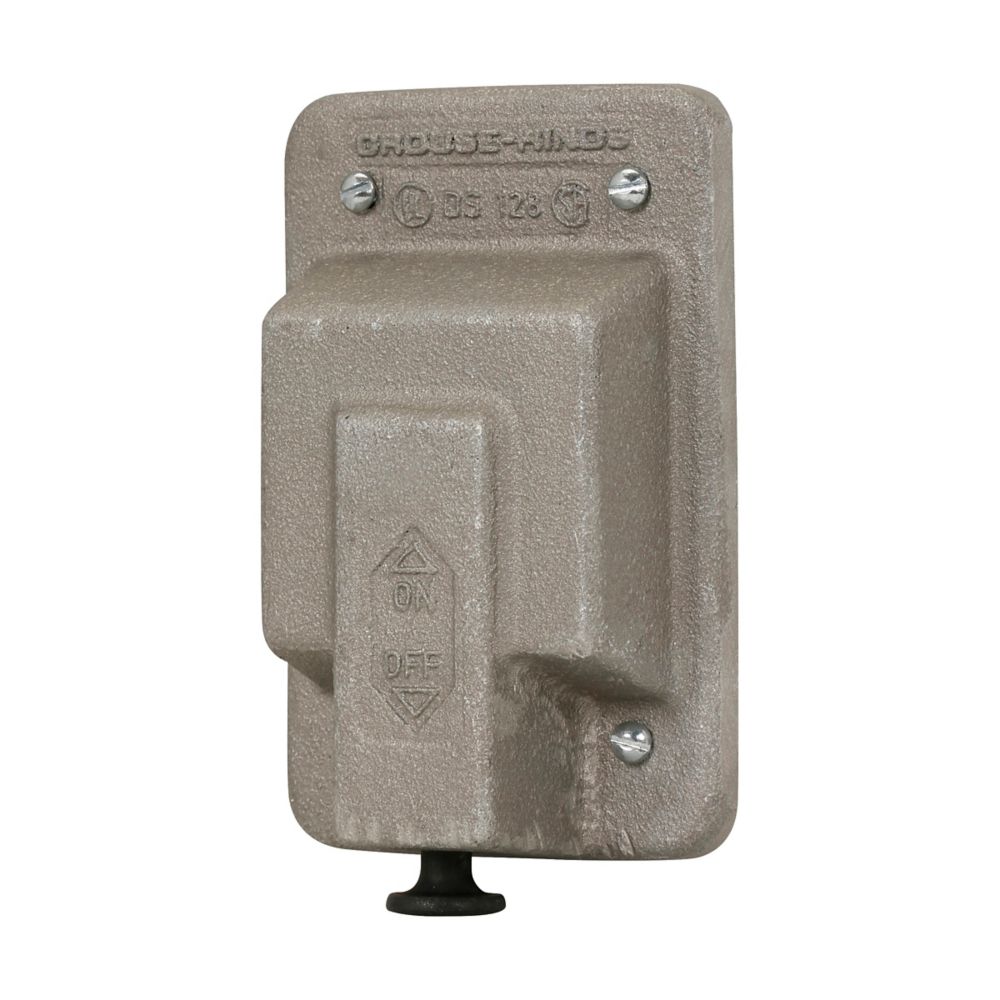 DS128 - Eaton Crouse-Hinds Series - Cast Aluminum Single-Gang DS Raintight Snap Switch Cover