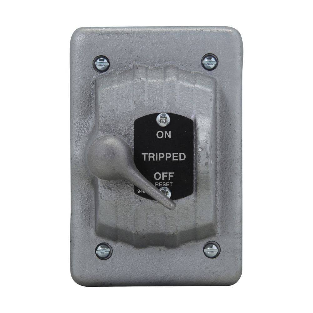 DS199 - Eaton Crouse-Hinds Series - Feraloy Iron Alloy Single-Gang DS Manual Motor Starter Switch Cover