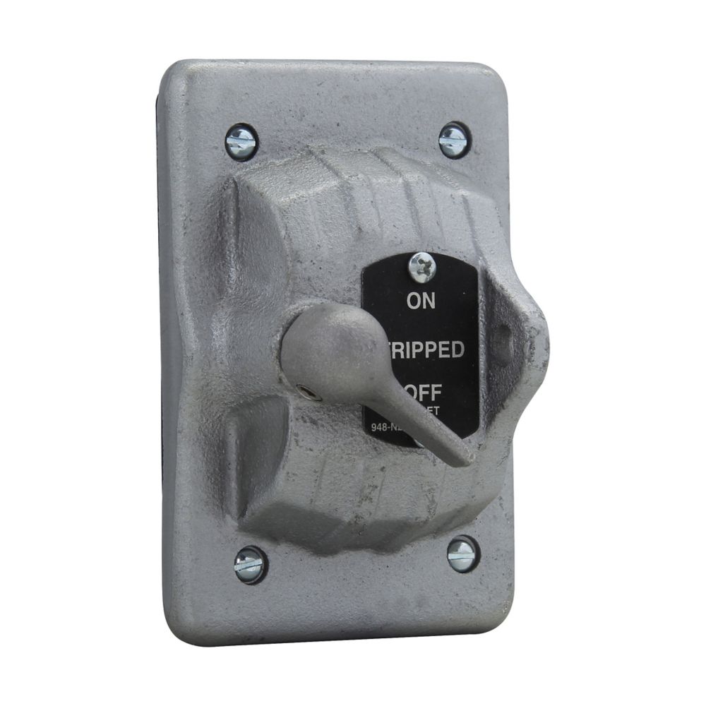 DS199 - Eaton Crouse-Hinds Series - Feraloy Iron Alloy Single-Gang DS Manual Motor Starter Switch Cover