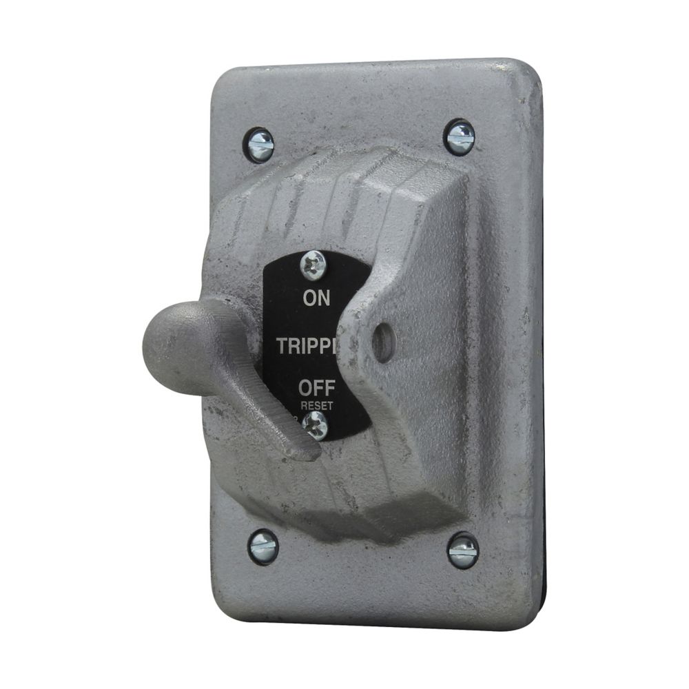 DS199 - Eaton Crouse-Hinds Series - Feraloy Iron Alloy Single-Gang DS Manual Motor Starter Switch Cover