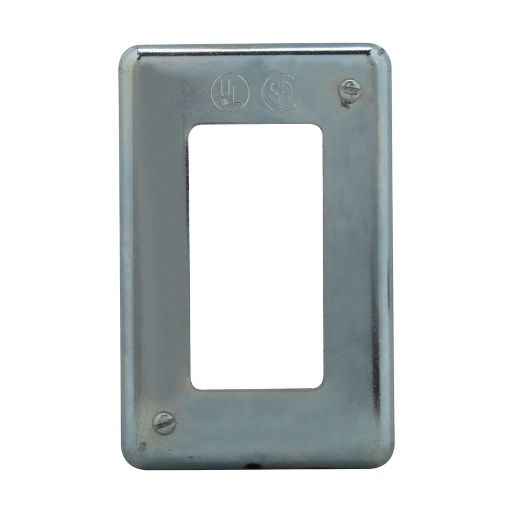 DS23GFI - Eaton Crouse-Hinds Series - Sheet Steel Surface Mount Single-Gang DS GFI Receptacle Cover