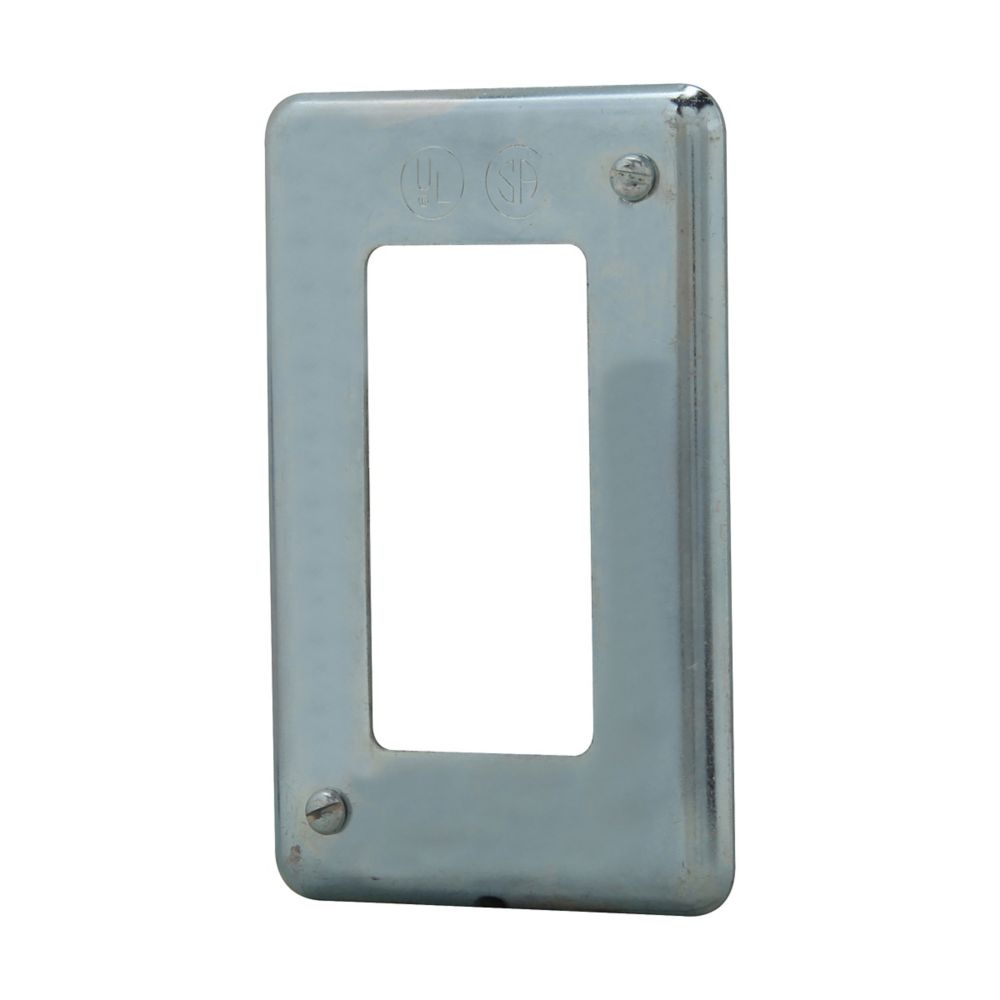 DS23GFI - Eaton Crouse-Hinds Series - Sheet Steel Surface Mount Single-Gang DS GFI Receptacle Cover