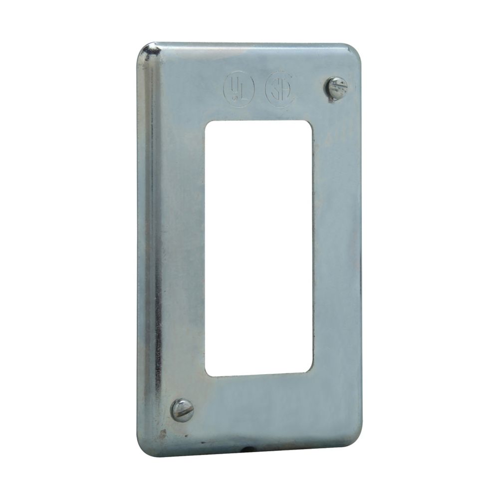 DS23GFI - Eaton Crouse-Hinds Series - Sheet Steel Surface Mount Single-Gang DS GFI Receptacle Cover