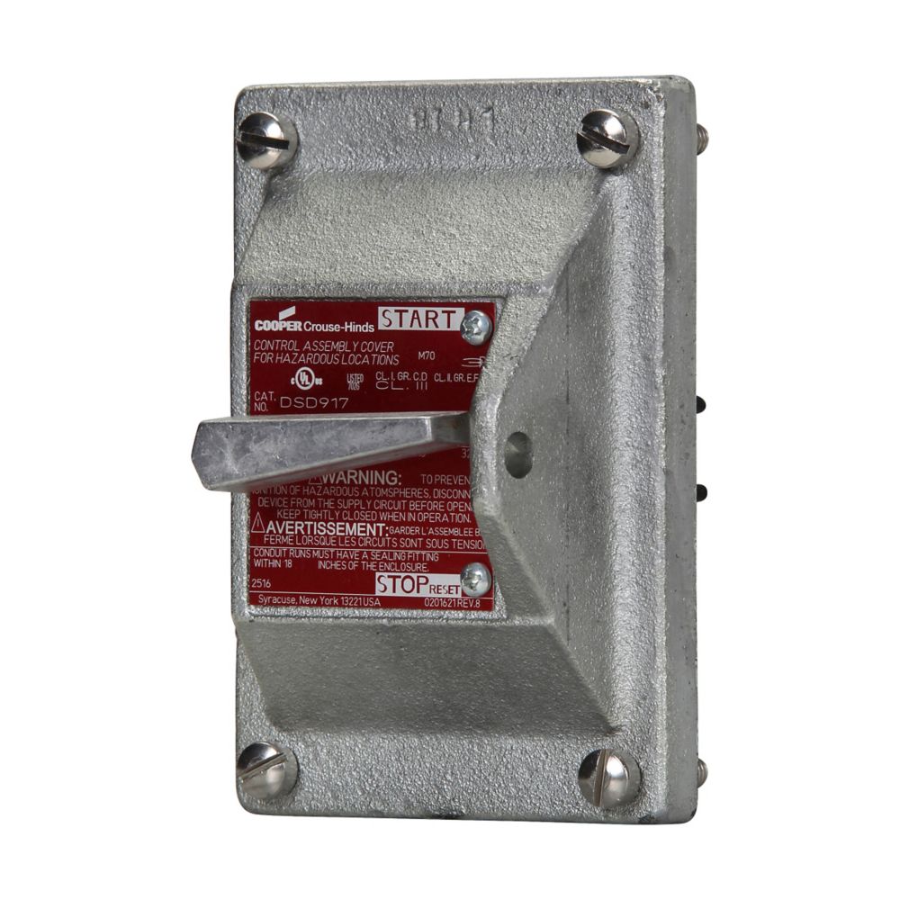 DS415 - Eaton Crouse-Hinds Series - 20A Feraloy Iron Alloy EDS Snap Switch Cover