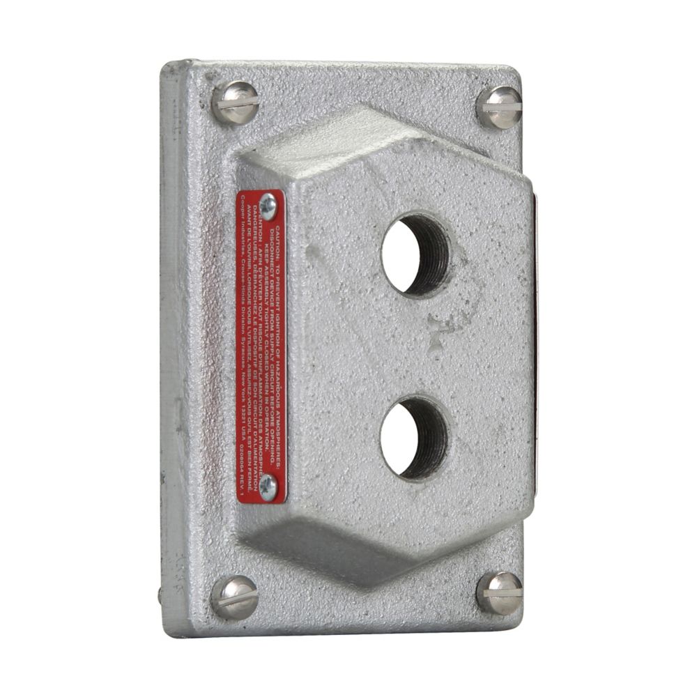 DS442 - Eaton Crouse-Hinds Series - Feraloy Iron Alloy Single-Gang Flexstation DS Blank Cover